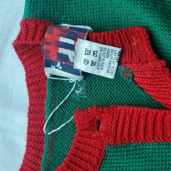 Kids Ugly Christmas Button up Cardigan Acrylic & Wool - Picture 12 of 15